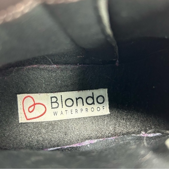 Blondo Chocolate Brown Waterproof Leather Ankle Boots Size 7.5 with Buckles - Picture 14 of 16